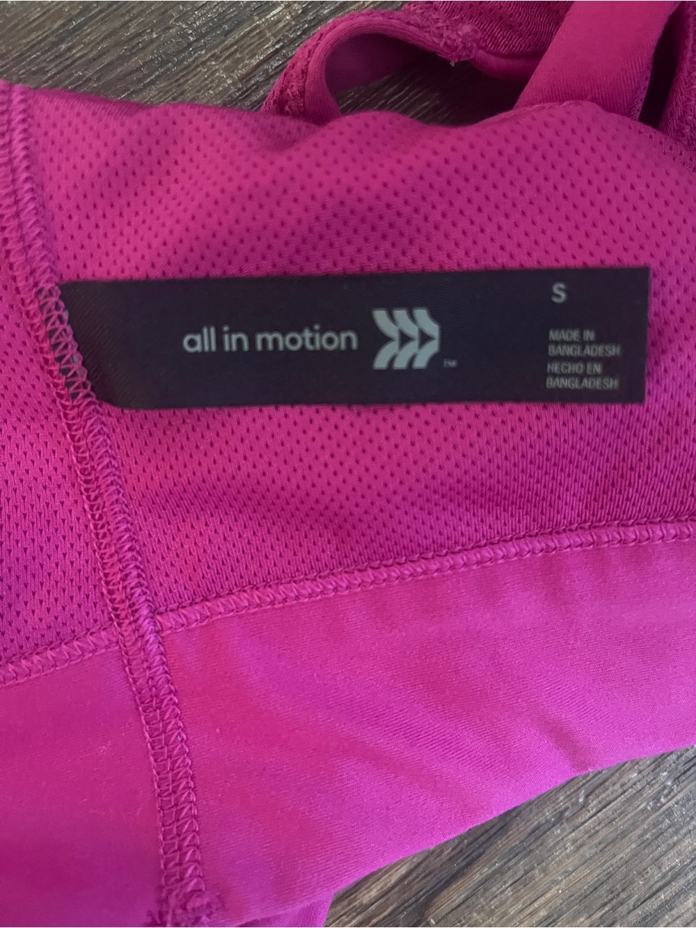 all in motion Hot Pink Sports Bralette with Wide Straps Small - Picture 5 of 5